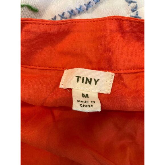 🧺Tiny by Anthropologie | 100% Cotton Eyelet Embroidered Side Tie Tank | Medium - Picture 7 of 7